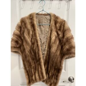 HIGH QUALITY VINTAGE Real FUR SHAWL - Very Soft